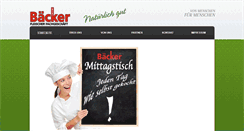 Desktop Screenshot of fleischerei-baecker.de