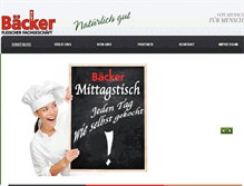 Tablet Screenshot of fleischerei-baecker.de